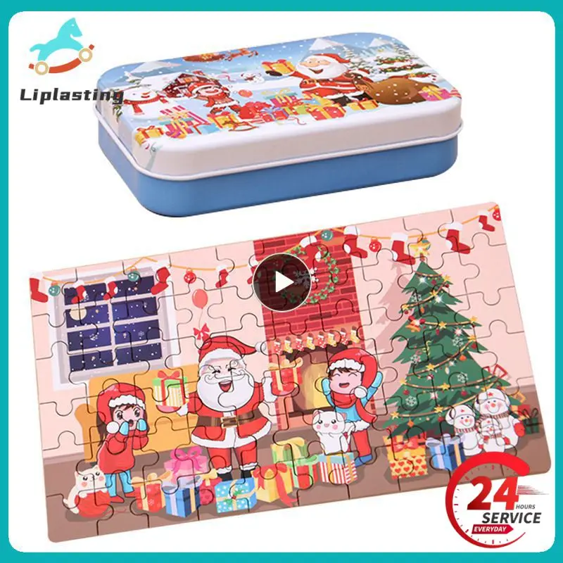 

New Santa Claus Wooden Puzzle Game Mini Wooden Puzzle Children Gift Cartoon Games And Puzzles