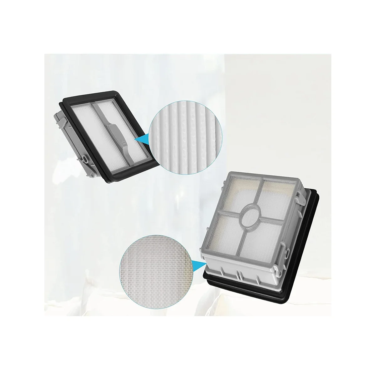 A09G-4PCS X7 Filter สําหรับ X7 Crosswave 3350F 2832Z 2955Z Multi-Surface Wet-Dry สูญญากาศ