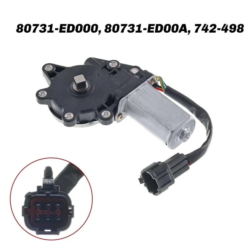 6Pins Front Left Power Window Lift Motor 80731-ED000, 80731-ED00A, 742-498 For Nissan Versa 2007-2012