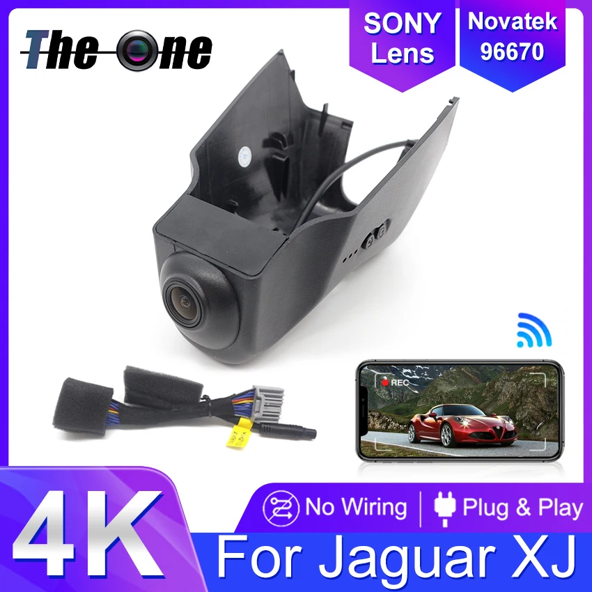 New! Plug And Play Dash Cam For Jaguar XJ XJL XJ-L 4th Gen (X351) 2013-2019, OEM Style Dashcam 4K 2160P Car DVR WIFI