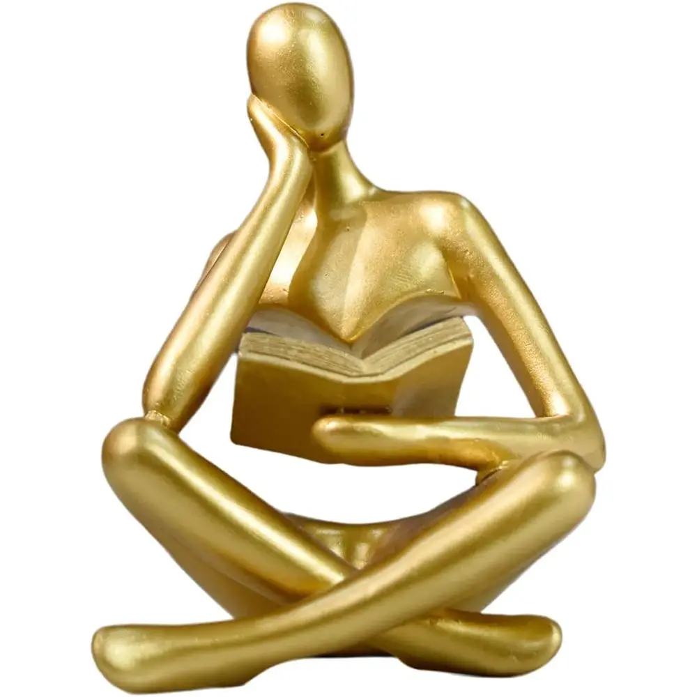 

Bookshel Decor, Coee Table Decor, ry Decor Scutures - Abstract Thinker Statue, Resin ern Art Scutures or Living Room, Oice Desk,