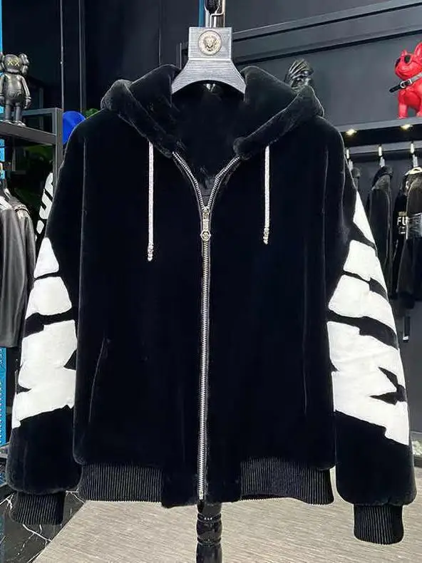 

Мужская куртка с капюшоном на флисовой подкладке, приталенная, повседневная, модная, осенне-зимняя верхняя одежда, ветрозащитная, с длинными рукавами, на молнии