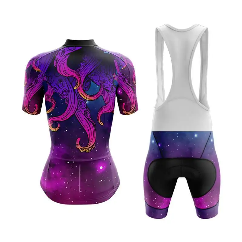 Unisex Breathable Cycling Jersey Set, Octopus Pattern, Short Sleeve, Racing Bike Clothing, Uniform, Summer, 2023