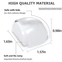 Acrylic Door Stopper Self Adhesive silicone Anti-Collision Door Holders No drill Cylindrical security-protection Walls Furniture