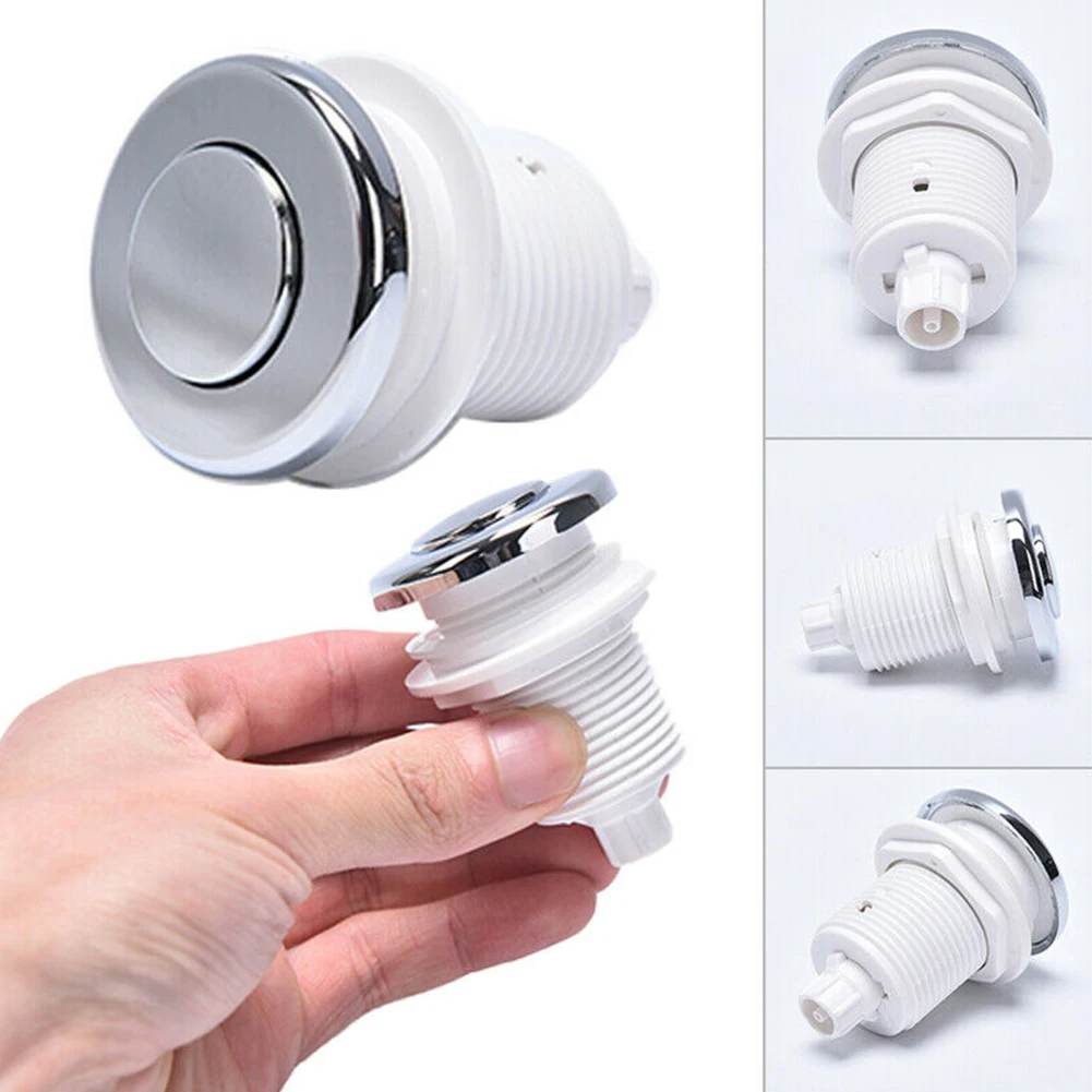 New Practical Push Air Switch Switch ABS Button Disposal For Bathtub Spa Push Air Switch Stainless Steel Switch