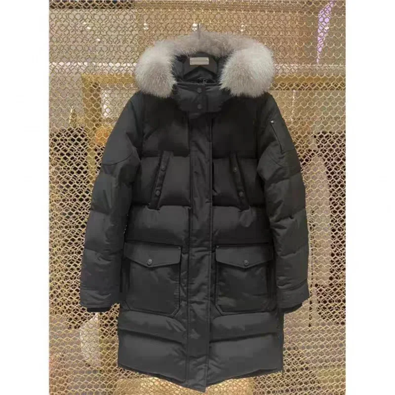 Chaqueta de Invierno para mujer con cremallera gruesa, chaquetas de invierno de 90 gansos, chaquetas de invierno para mujer