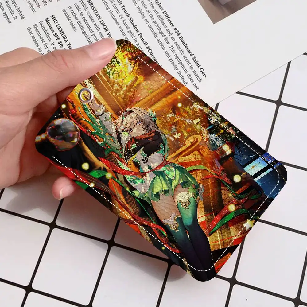 

Honkai Star Rail Firefly Bank Card,Subway, Bus Card Holder Keychain Key Ring Door Access Tags ID Card Case Keychain Access