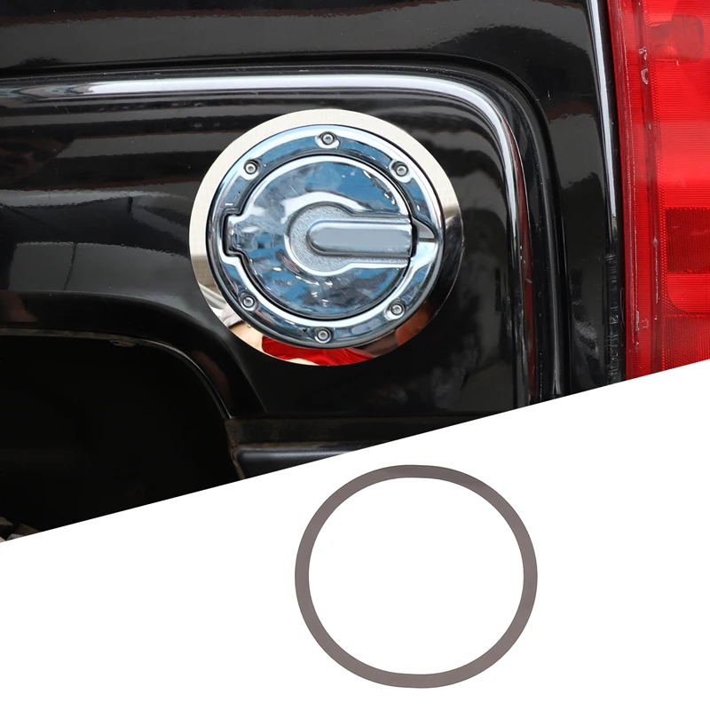 Stainless Steel Fuel Tank Cap Decor Ring Sticker For Hummer H3 2005-2009 Car Exterior Modifications Accessories