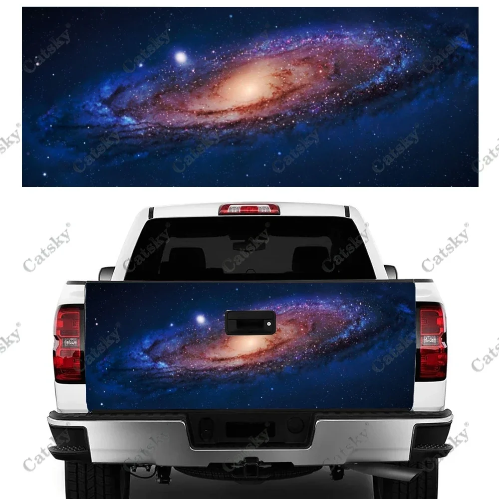 

Mysterious Universe Sky Car Tail Trunk Protect Vinly Wrap Sticker Decal Hood Decoration Engine Cover for SUV Off-road Pickup