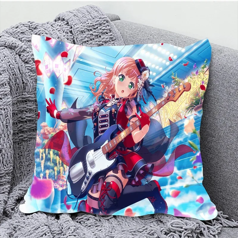 BanG Dream Couple Pillow Pillowcases 50x50 Decorative Cushions for Sofa Pillowcase Cushion Cover 45x45 Fall Decor Car Decoration