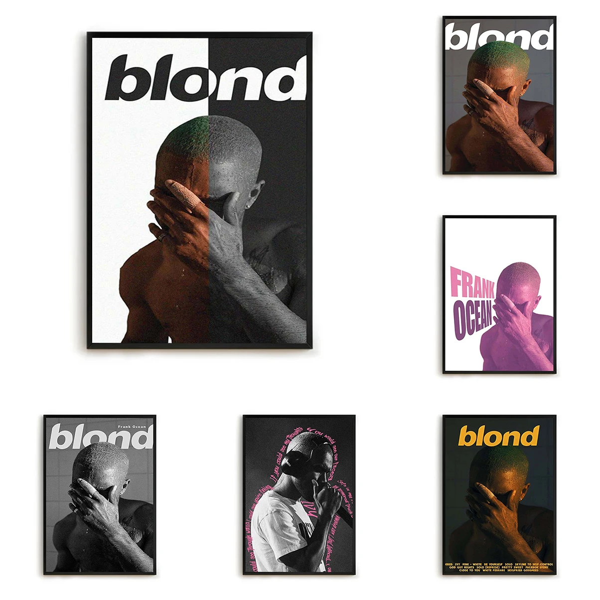 

Frank Ocean Blond Album Prints Poster Frames Wall Pictures Tableau Decoration Mural Coffee House Bar Posters Room Decor