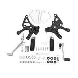 Black Footpeg Footrest Brake Shift Pedal Lever Set For Kawasaki Z900 2017-2024 2018 2019 2020 2021 2022 Motorcycle Accessories