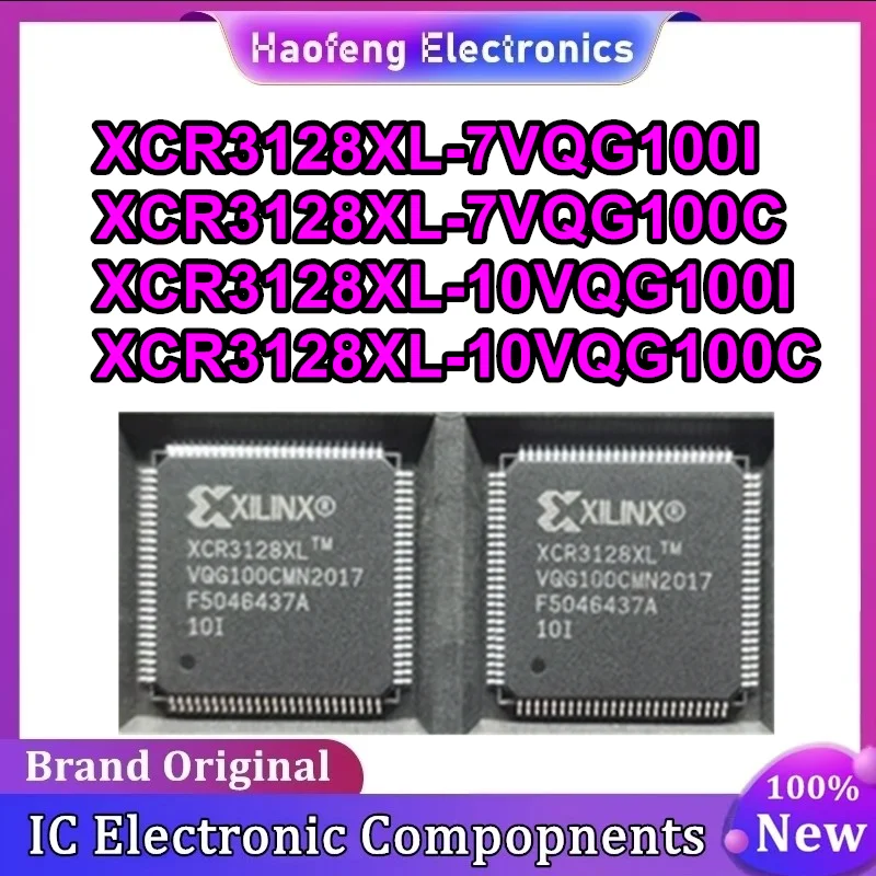 XCR3128XL-7VQG100I XCR3128XL-7VQG100C XCR3128XL-10VQG100I XCR3128XL-10VQG100C ICチップ 100%新品 純正品 在庫あり