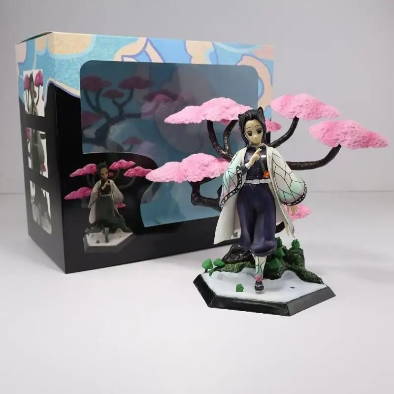Demon Slayer Kamado Tanjirou Peripheral Kamado Nezuko Figure Kochou Shinobu Ornament Creative Cartoon Holiday Desktop Decoration