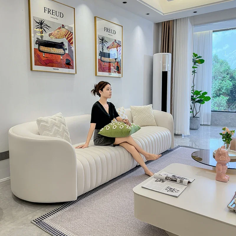 طبق الاصل أريكة مقاومة للماء غرفة المعيشة Loveseat الشمال الفاخرة صالة أريكة صالون تصميم شقة حديثة موبليس الأثاث العصري