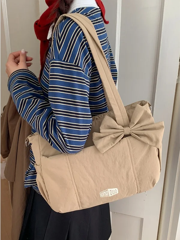 

Повседневная женская сумка-тоут большой емкости под мышками, новинка 202, осенне-зимняя холщовая сумка для работы, мягкая застежка-молния