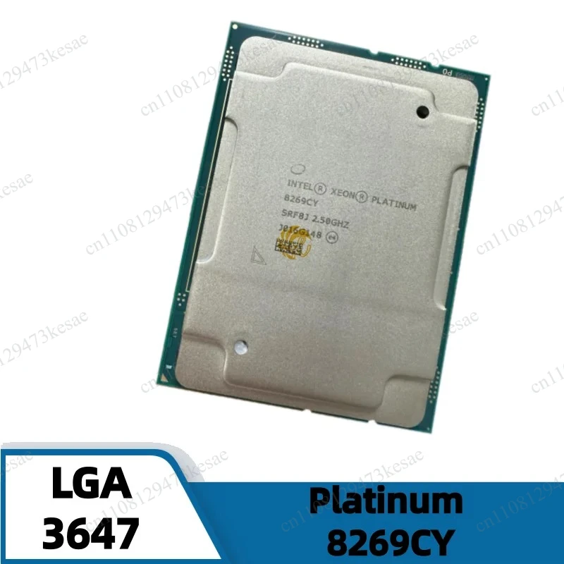 インテル Xeon Platinum 8269CY SRF8J CPU 2.5GHz 26コア 52スレッド LGA3647 C621 プロセッサー