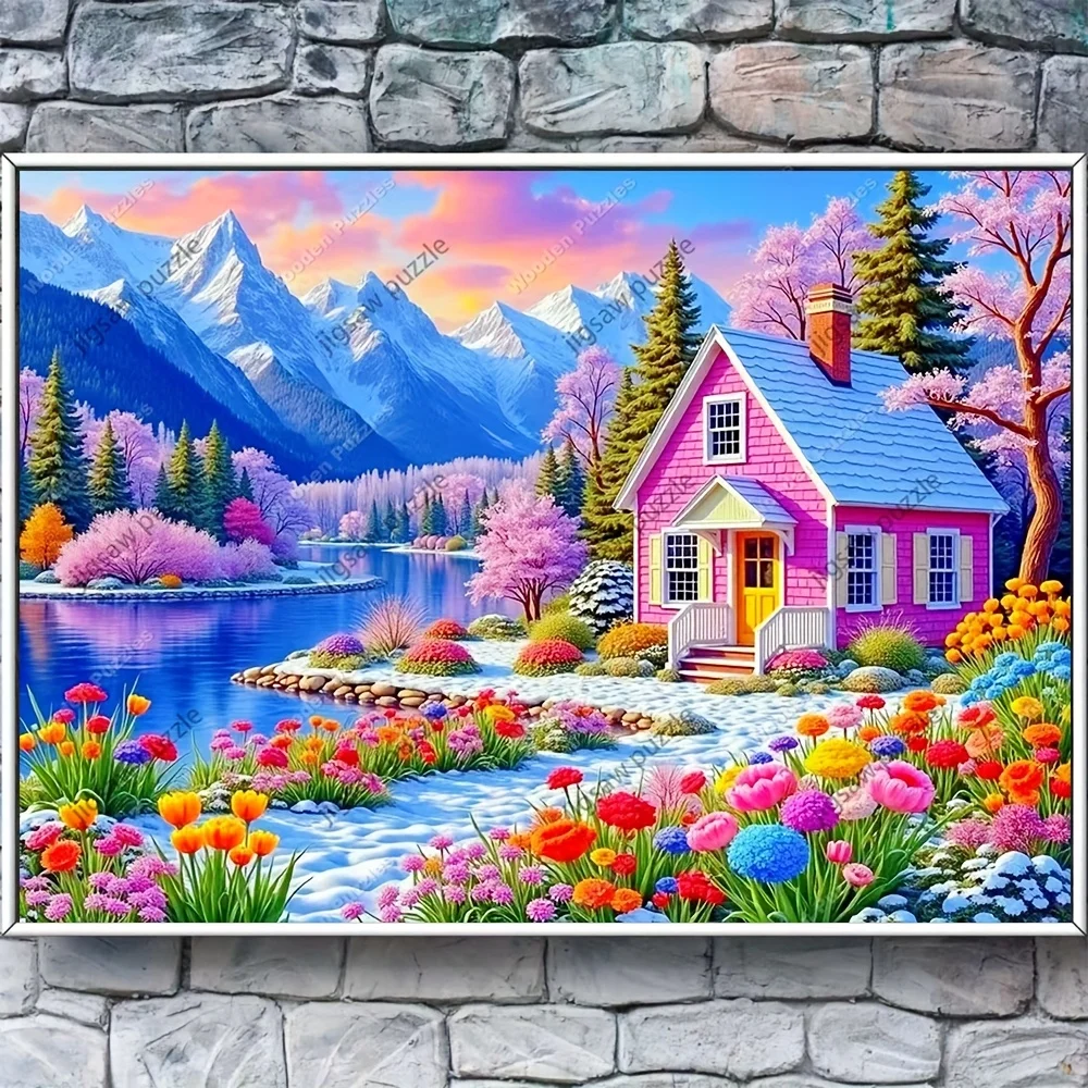 2000/1314/1000//520 elementów, Puzzle, Zabawa rodzinna, Puzzle dla dorosłych, Przenośny, sześcienny, do samodzielnego wykonania, dekoracja artystyczna, Puzzle DIY, wysokiej jakości papier, w