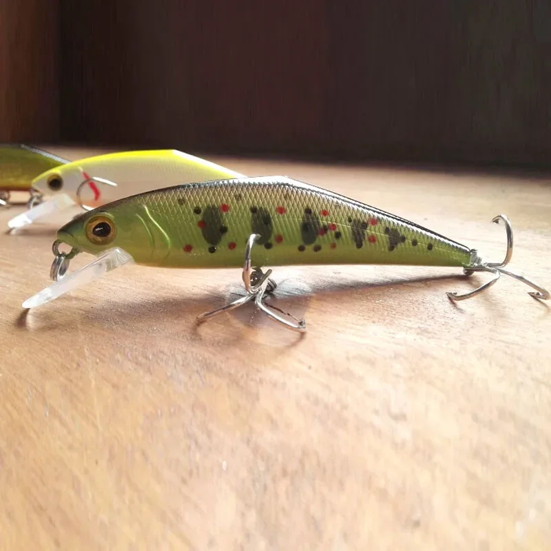 Afishlure D-contact Minnow 66mm 8g Plastic Hard  Swimbait ABS Fishing Leurre Souple Peche Leurres Lure Bait Trout