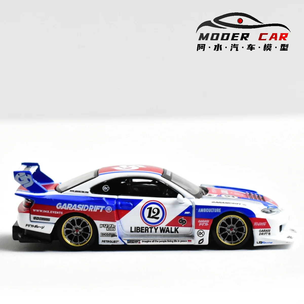 

MINIGT TSM 1022 1:64 S15 SILVIA Giftable 12 # Литая под давлением модель автомобиля