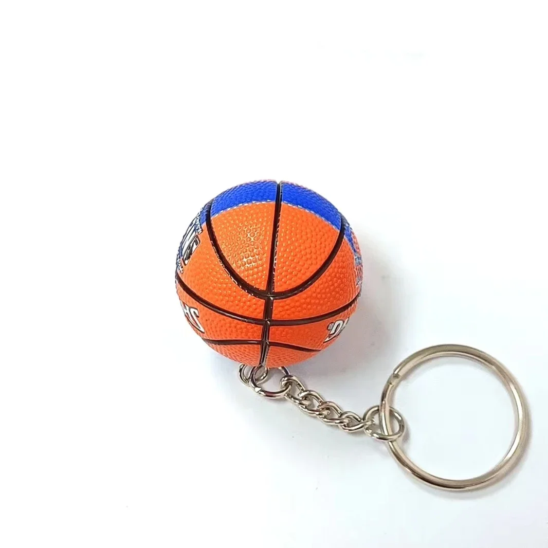 Creative Mini Basketball Model Keychain Sports Fans Championship Trophy Souvenir Pendant Automobile Decoration Key Ring Gifts