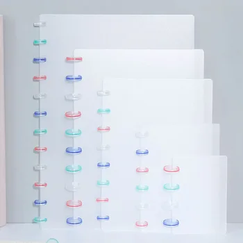 Fromthenon caderno de folhas soltas, capa discbound com anéis, discos, buraco de cogumelo, fichário, material de escritório escolar