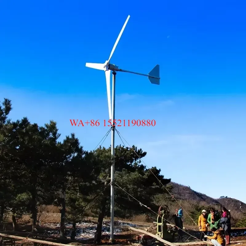 WMWMNU 10KW Residential Wind Turbine Generator 220V 240V 380V AC Wind Power Kit for Home Use with CE and ISO Certification