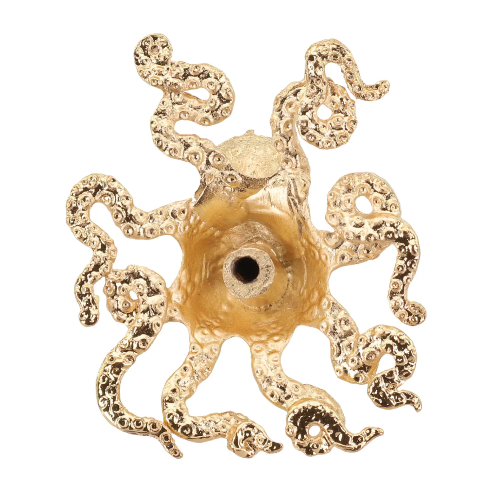 

Single Hole Handle Brass Octopus Handle Home Furniture Long-Lasting Use Luxurious Gold Color Rust-Proof Seamless Look