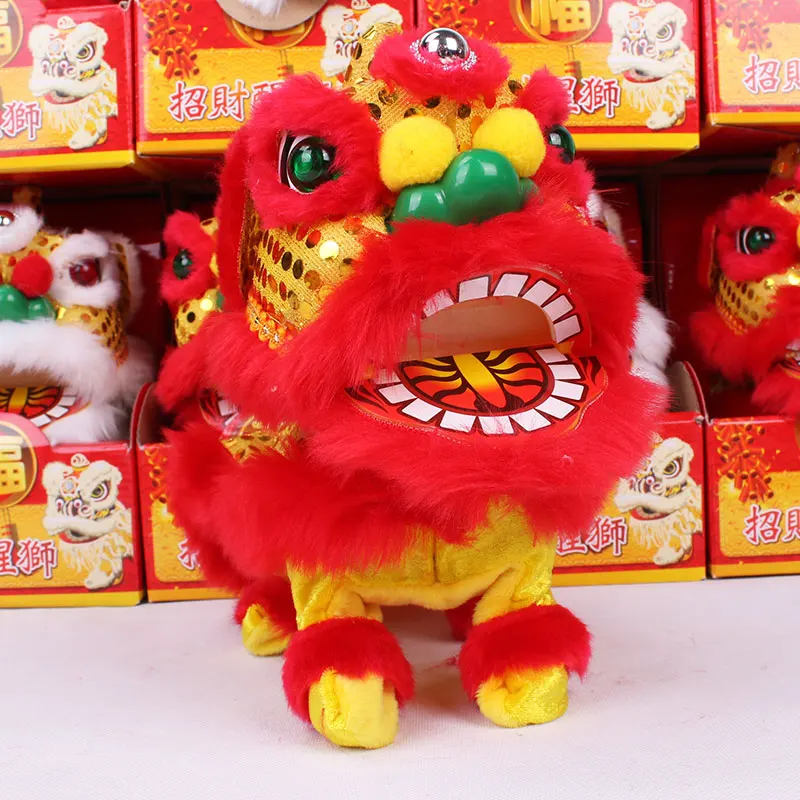 Handmade Foshan Craftsmanship with Chinese Characteristics Attracting Wealth Awakening Lion South Lion Dance Decoration