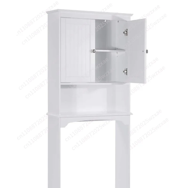 Toilet locker with double doors and anti-dump, toilet bathroom locker with open shelf