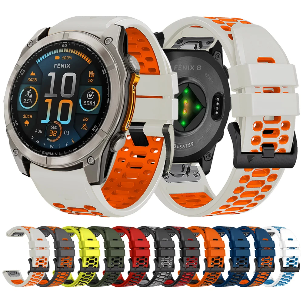 Quick fit 26mm 22mm Band für Garmin Fenix E 8 7 7x6 6x 5x/Epix Pro/Tactix/Enduro 3/Vorläufer 965 Sport Silikon band Armband