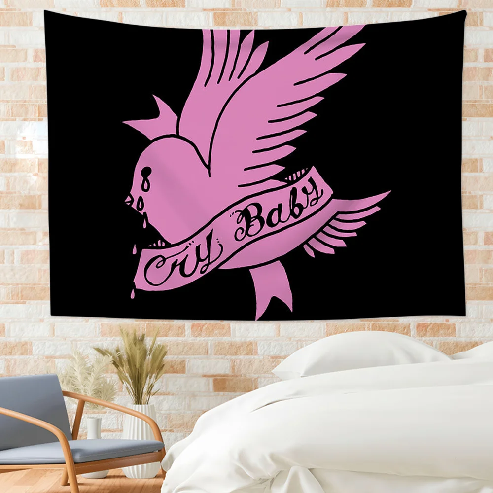 Singer Lil Peeps flag Custom Camping Garden Decor Party Backdrops Wall Art Family Gifts