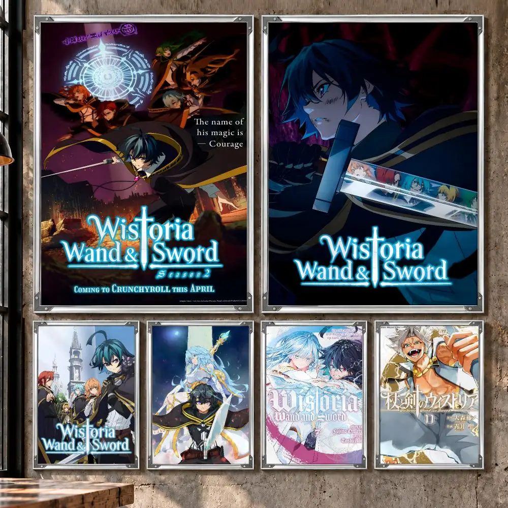 Anime Wistoria: Wand And Sword Magic Poster HD Self-Stick Wall Decor Bedroom Dorm Office Gaming Garage Bathroom Gift