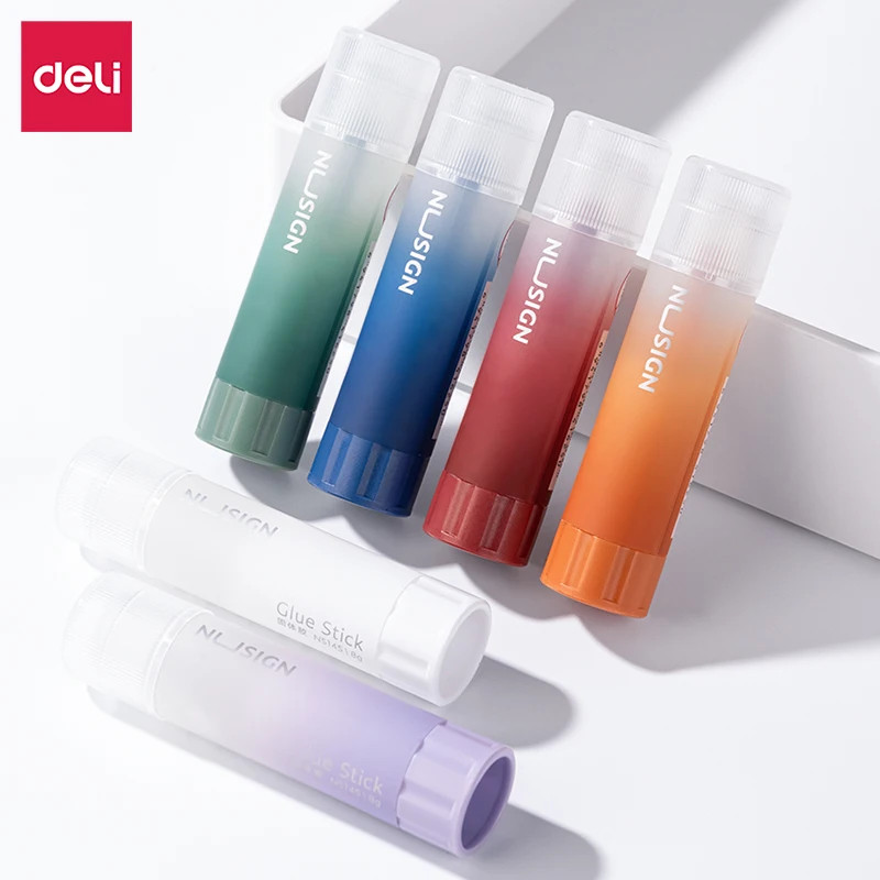 Deli 6pcs 8g/15g/21g Strong Glue Stick Non-Toxic Extra Strong Bonding Quick-Drying School&Office Supplies Gift Stationery