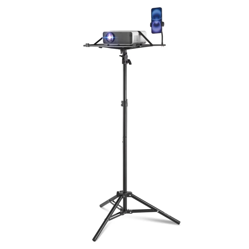 Adjustable height projector floor stand 26.97-63 inches, maximum load-bearing capacity, outdoor movie home office stage studio