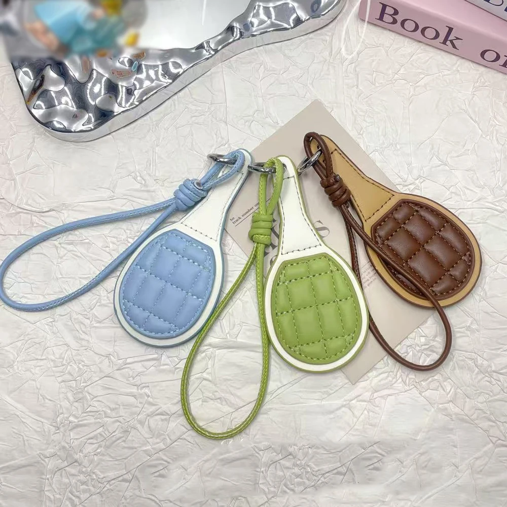 Backpack Decoration Charm Versatile Sports Gift Souvenir Key Ring Bag Accessory Stylish Tennis Racket Pendant For Backpacks Bags