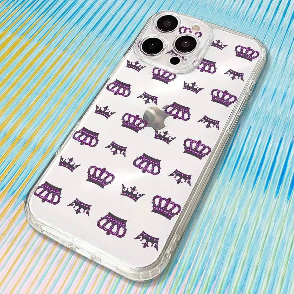 Juicy Couture-e Funda de teléfono para iPhone17,16,15,14,13,12,11 Plus,Pro Max Funda transparente suave