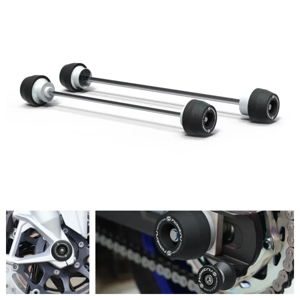 

For Aprilia Tuareg 660 2022-2023 Rear Front Axle Fork Crash Sliders Cap Pad Motorcycle Wheel Protector Kit