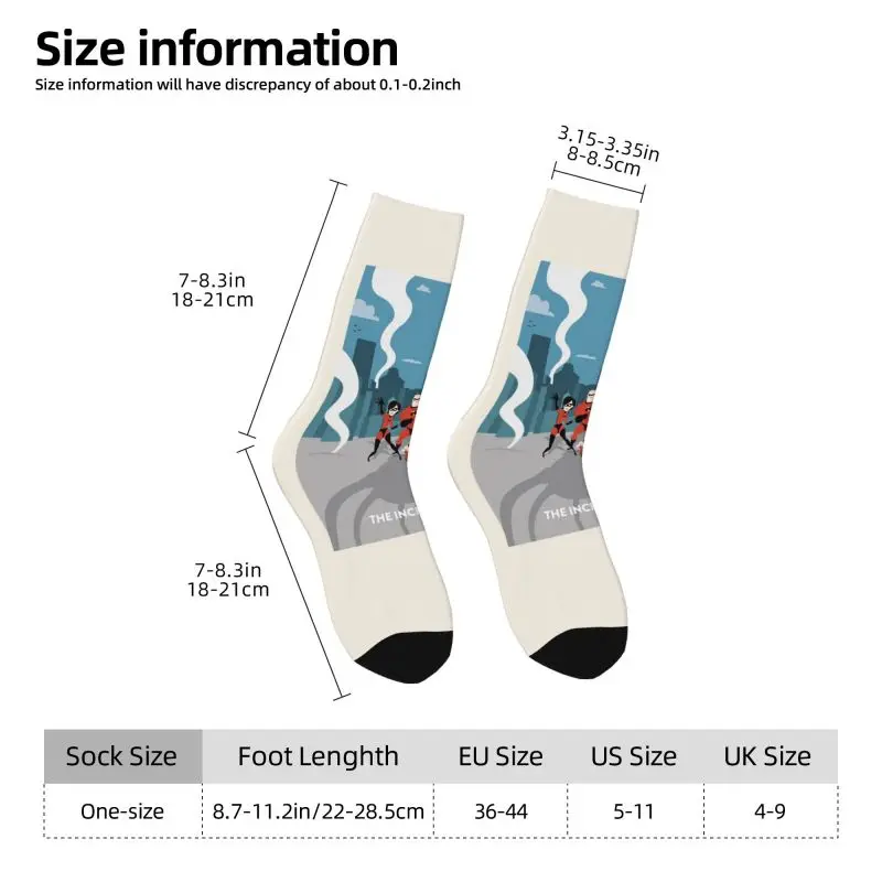 Custom The Incredibles Men's Crew Socks Unisex Fun 3D Print Dress Socks