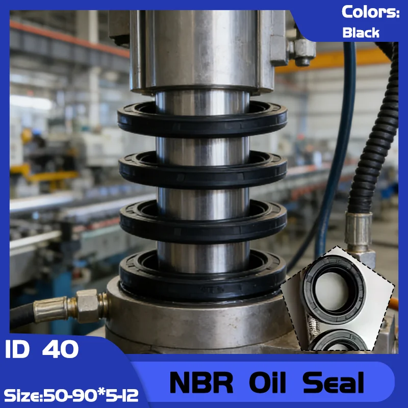 

Dust-Proof Skeleton Sealing Ring Skeleton NBR Oil Seal ID 40mm TC-40*50/52/55/58/60/62/64/68/70/75/80/85/90*5/7/8/10/12mm