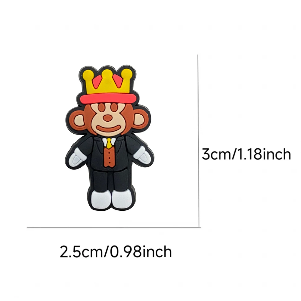 Hot Sales 15-50Pcs Cartoon Game Theme PVC Shoe Charms Accessories DIY Brainrot Series Detachable Fashion Shoe Decorations Gifts