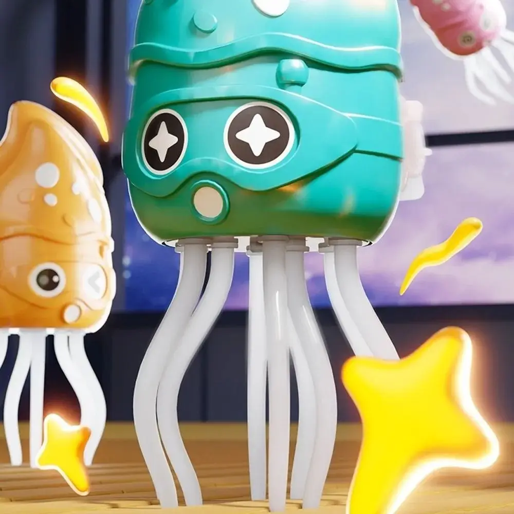 Plastic elektrisch dansend octopusspeelgoed met verlichting Interactief kruipend interactief octopusspeelgoed Simulatie ambachtelijk decor