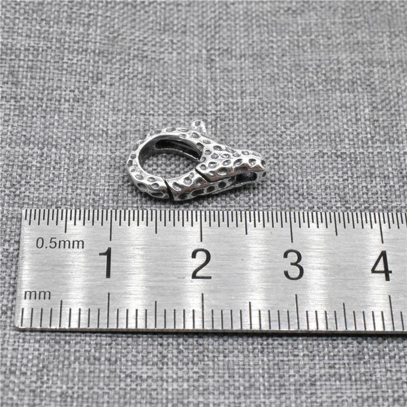 1 Piece Oxidized Concave Lobster Claw Clasp in 925 Sterling Silver for Necklace and Bracelet Making