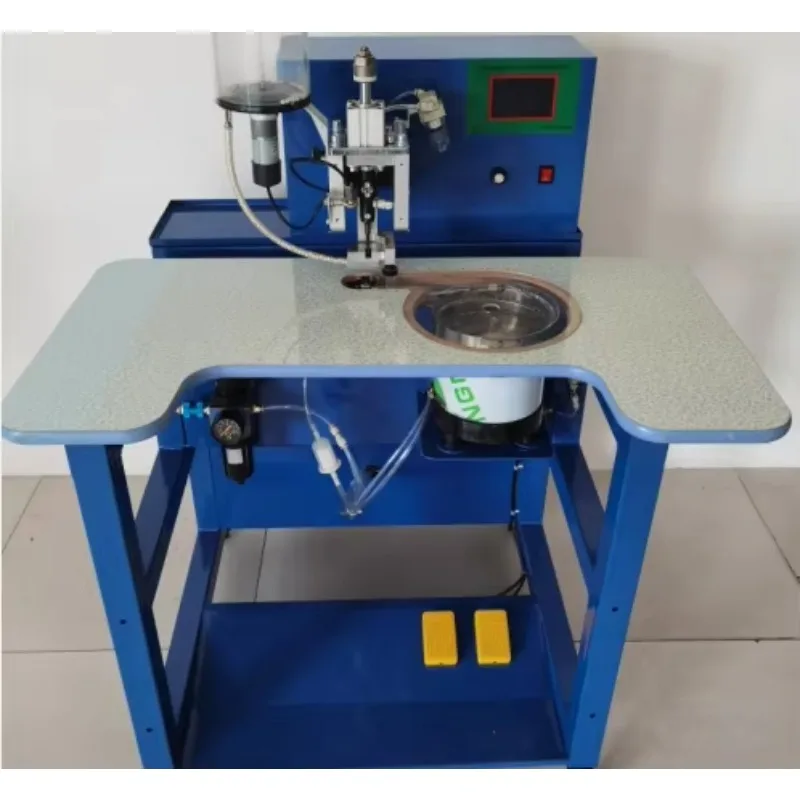 QS-98A Automatic Beading Attaching Machine Pearl Setting Nail Beads Fixing Machine Diamond Attaching Machine 1 Operation