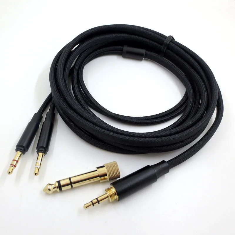 Replacement Audio Cable for Beyerdynamic T1 2nd Generation 3nd T5 6.35 to 3.5mm L R  Headset 1.5M XLR Connector