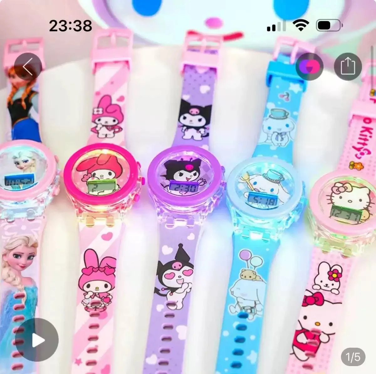 Mickey Minnie Cartoon Children's Watch Fashion Strap Children's Electronic Watch Hello Kitty Girl Cute Watch Holiday Gift - view 6