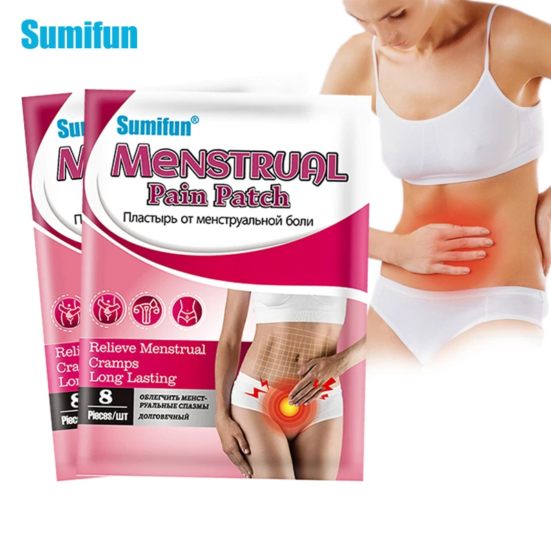 

Sumifun 8pcs Menstrual Pain Patch Women Relieve Pain Warm Uterus Abdomen Dysmenorrhea Hysterospasm Cramp Expelling Cold Plaster