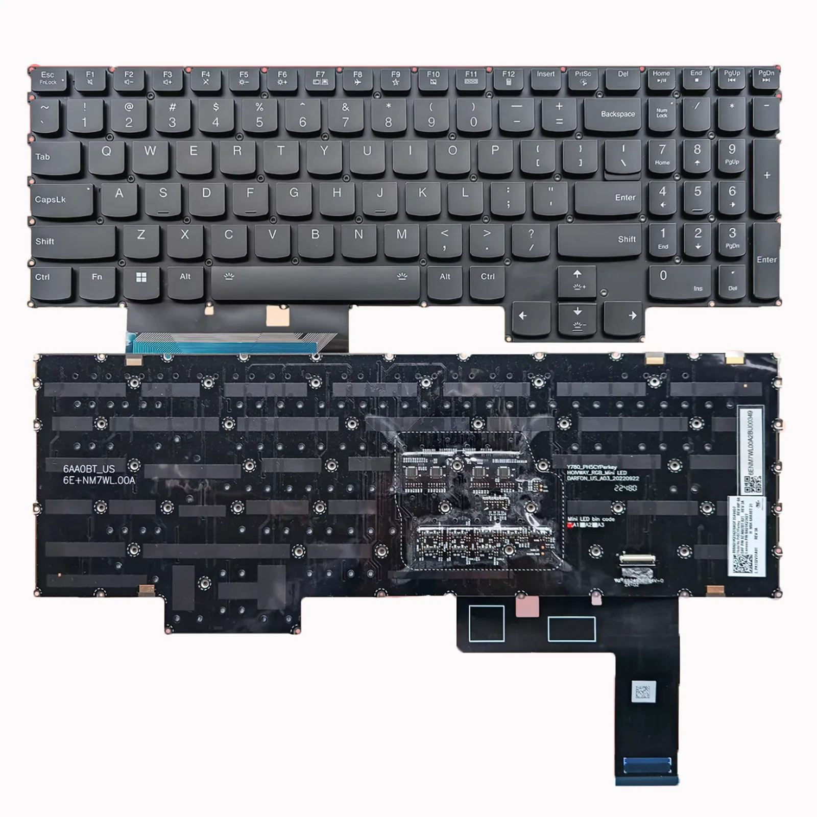 US Layout for Lenovo Y9000K R9000K 2021 Legion 7-16ITHg6 Legion 7-16ACHg6 Pro 7 16ARX8H Pro 7 16IRX9H Laptop Keyboard