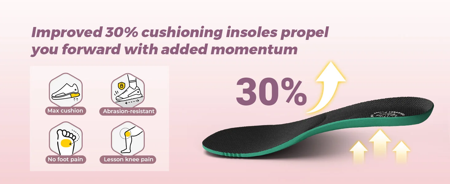 FitVille Damen-Laufschuhe mit Breiter Zehenbox, Atmungsaktive Dämpfung, Komfortable Jogging-Sneaker mit Gewölbeunterstützung – Detail 9