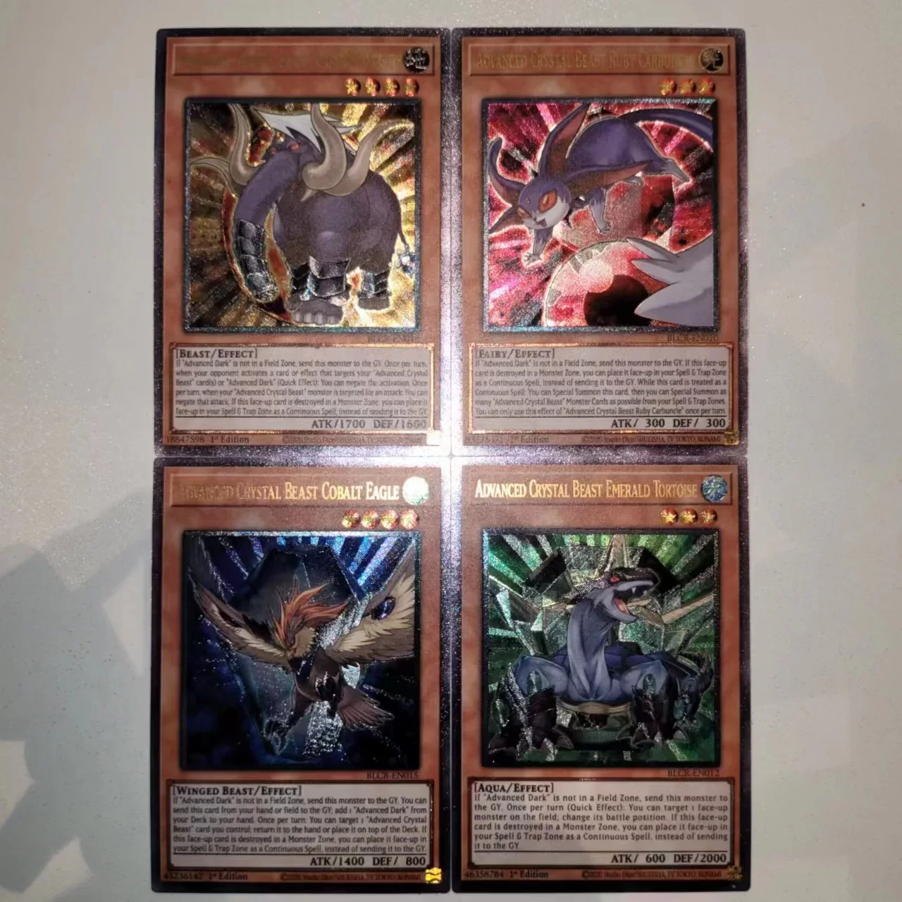 Yu-Gi-Oh UR BLCR Series/ ADVANCED CRYSTAL BEAST Series games, carte da collezione anime, regali di natale, regali di compleanno, giocattoli